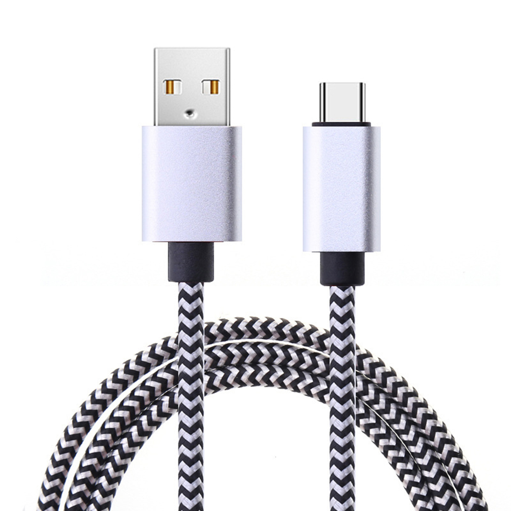USB Type C Cable Date Sync 2.4A Fast 1M 2M 3M Charging Nylon Braided Wire Charger Cable For Samsung Huawei Android Mobile Phone